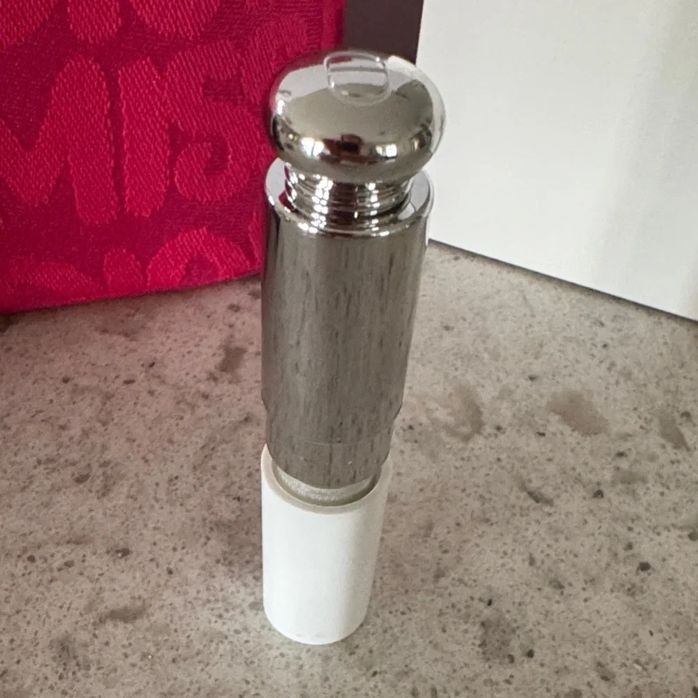 Dior Addict Lipstick with Miss Dior refill cap, new canvas beauty pouch